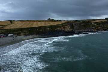 Wall Mural - Abereiddy Beach on Pembrokeshire Coast , Wales, United Kingdom