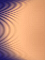 Wall Mural - Abstract background of rounded lines with a trendy gradient. 3d rendering digital illustration