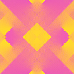 Aufkleber - Geometric background with trendy colored gradient. 3d rendering kaleidoscopic pattern. Digital illustration
