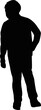 © turkishblue - a boy body silhouette vector