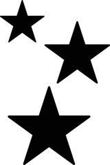 Wall Mural - set of stars icon, star symbol collection