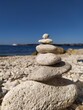 loneliness sea ocean rocks nature day stones small meditation balance
