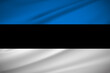Realistic Estonia flag design background vector. Estonia Independence Day design