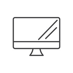 Wall Mural - personal computer isolated vector icon