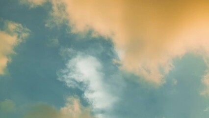 Wall Mural - time lapse of sunset sky