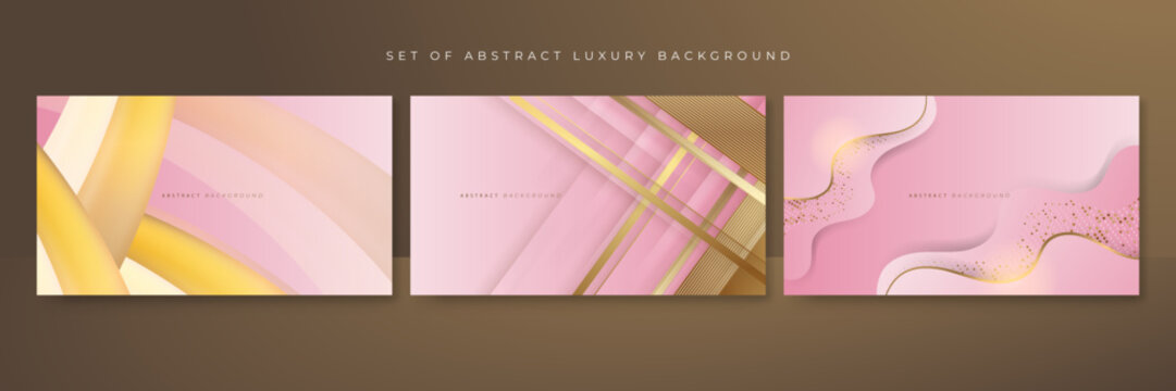 Luxury pink and gold background