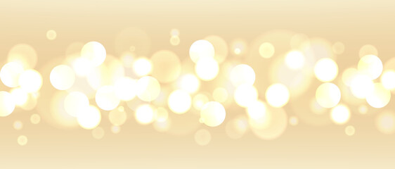 Abstract. bokeh blur light on gold background. vector.