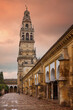 bell tower and former minaret of the mosque in Cordoba, Andalusia