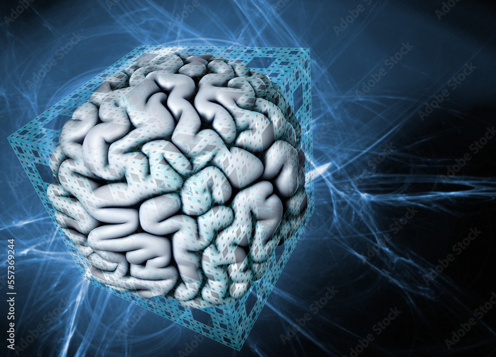 Brain computer interface, illustration