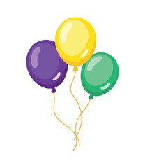 Sticker - balloons helium colorful floating