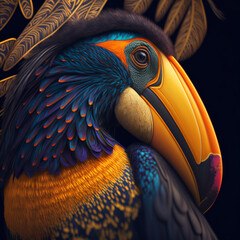 Poster - close up of a toucan