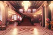 Mansion Interior - An elegant and luxurious mansion interior created by generative AI. Affluence and wealth are on display in this extravagant home interior filled with opulence and exorbitance.