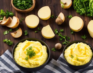 mashed potatoes with herbs
