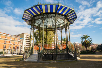 Wall Mural - Bandstand at The Public Park Of Villa Comunale di Napoli In Naples, Italy