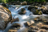 Fototapeta  - Schlucht mit Fluss in den Alpen