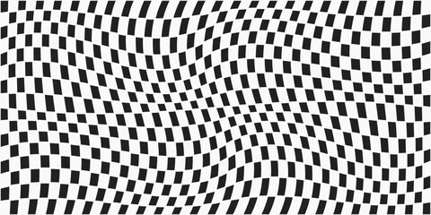 Leinwandbilder - Wavy seamless mesh tiles. Vector for print and interior, seamless pattern.