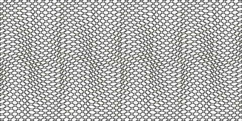 Leinwandbilder - Wavy seamless mesh. Vector for print and interior, seamless pattern.