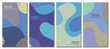 © Threecorint - Abstract wavy set background. Design with dark color.