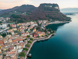 Canvas Print - Garda on Lake Garda in Italy