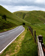 Lookng South Into The Dalveen Pass  In The Lowther Hills In The Southern Uplands Of Scotland