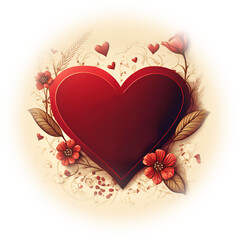 Wall Mural - Happy Valentine's Day greeting card