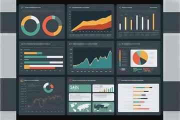 Commercial, Financial, and Operational Dashboard, with costs, earnings, sales, graphics, rates, data, analysis, correlations, and several graphical resources to generate strategic analysis