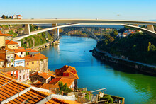 Sunshine Cityscape Henrique Bridge Porto