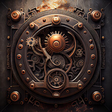 Abstract Steampunk Background