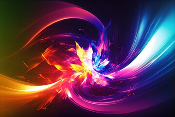 Colorful background wallpaper pattern by generative AI