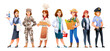 © YG Studio - Women of different profession characters illustration