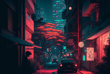 Tokyo At Night, Alley, Lo-fi, Retro Vibes