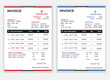 © Amila Vector - Business Minimal Corporate Invoice design template vector illustration bill form price . Creative template and stationery design payment agreement design template Cash Memo, Vector Quotation Design