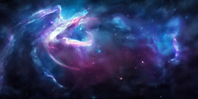 Space Nebula Background Generative Ai