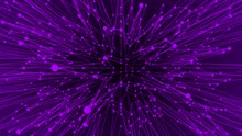Purple Color Dots And Lines 3d Mesh Spike Background