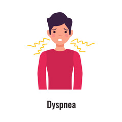 Sticker - Asthma Symptom Illustration