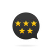 © StudioGraphic - User rating concept. review and rate us with stars. business concept, elements for website. Isolated on white background. Vector illustration