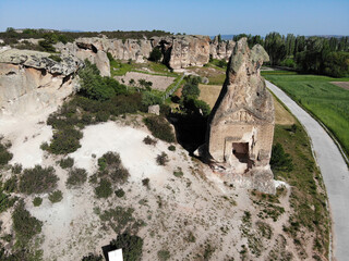 The Aslankaya Temple in Afyonkarahisar is thought to have been built in the 7th century.