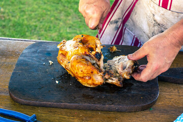 Churrasco  Argentino de frango na brasa