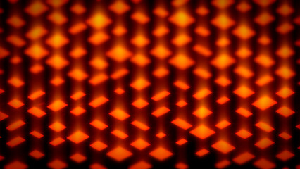 Wall Mural - red and orange cuboids - geometric randomize concept - abstract 3d rendering