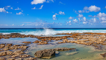 guadeloupe island caribbean beach and sun in atlantic ocean