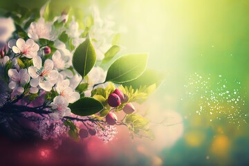 art abstract spring background or summer background with fresh