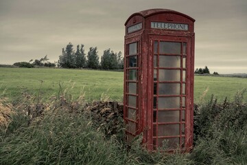 old phone box