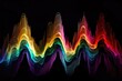 Colorful Sound Waves - Representing the sound and color spectrums, this polychromatic treble clef is splattered with a rainbow of colors for a vibrant and bright music. Generative AI