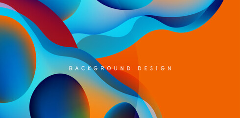 Fluid waves abstract background for covers, templates, flyers, placards, brochures, banners