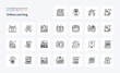 © Muhammad - 25 Online Learning Line icon pack. Vector icons illustration