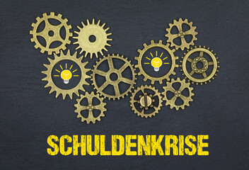 Wall Mural - Schuldenkrise