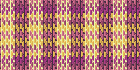 Poster - Seamless wallpaper with colorful slices. Vector for seamless print and stylish interior design, wallpaper, textile.
