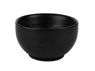 Wall Mural - black bowl isolated on transparent png