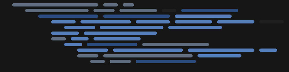 Code on screen vector illustration, flat cartoon coding lines simulation