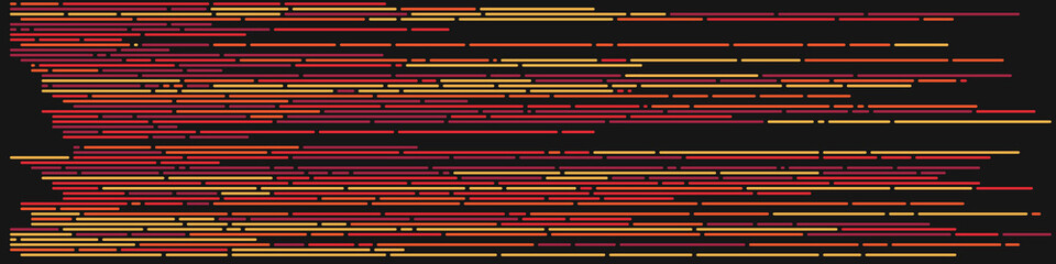 Code on screen vector illustration, flat cartoon coding lines simulation